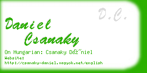 daniel csanaky business card